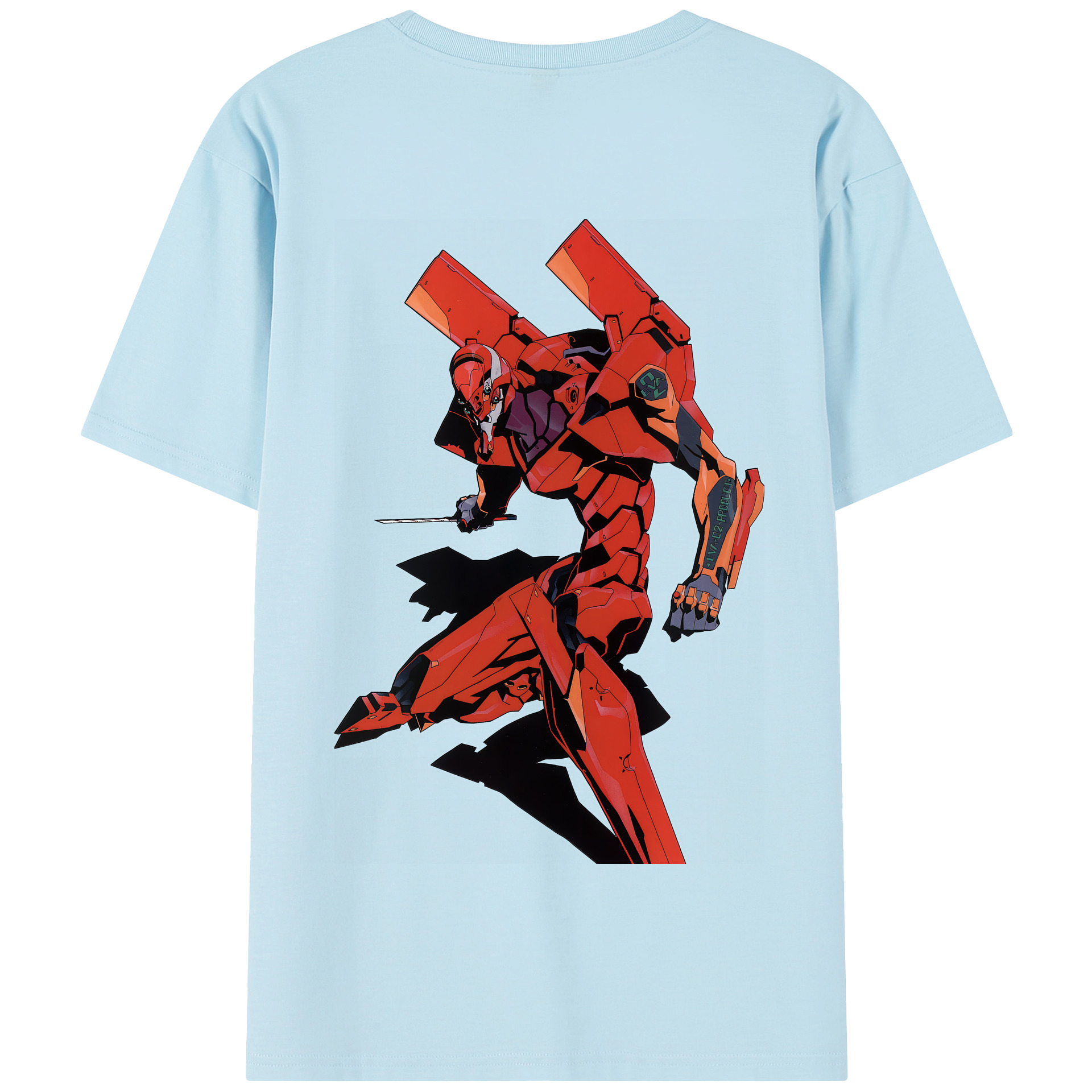 （画像用） EVA 新世紀エヴァンゲリオン 綿100％半袖Tシャツ（背面プリント）